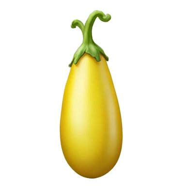 A yellow eggplant sticker
