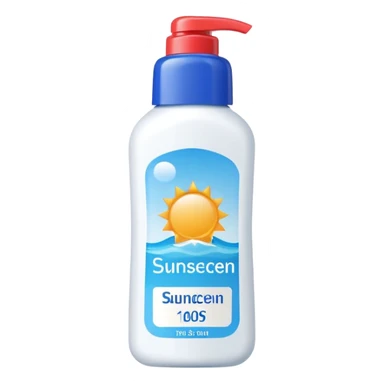 Sunscreen sticker