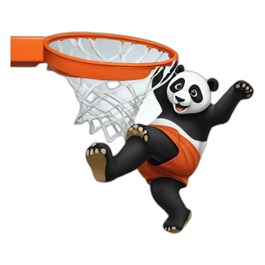 Dunk panda sticker