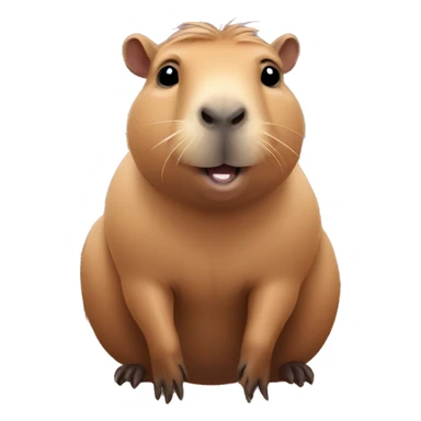 Cute capybara sticker