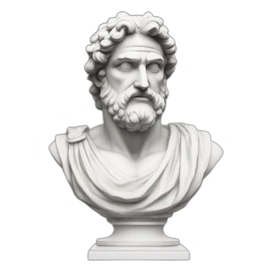 Greek god statue sticker