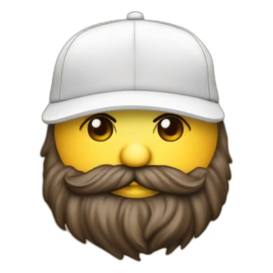 Joven piel blanca gorra levemente gordo dj con barba sticker