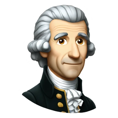 joseph haydn mit perrücke sticker