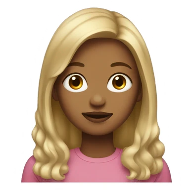 girl with dirty blonde hair sticker