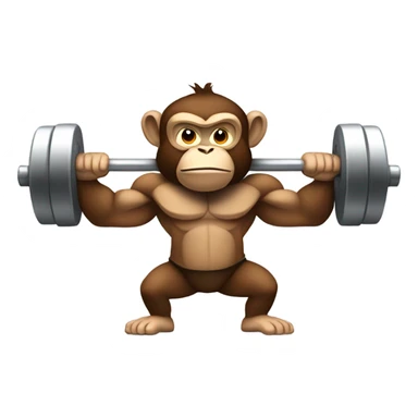 gym monkey sticker
