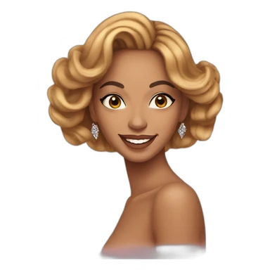 Beyoncé has a beautiful face with delicate features, expressive eyes and a dazzling smile. She is really beautiful  sticker