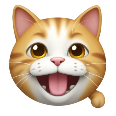 Very happy cat sticker