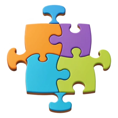 single jigsaw piece sticker