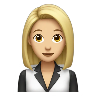 Celine Song Director Asian alone head woman bob sticker