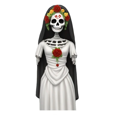 The statue of Santa Muerta, Goddess of Death.  sticker