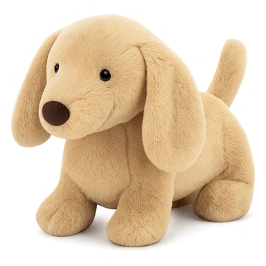 cute blonde dachschund jellycat plushie sticker