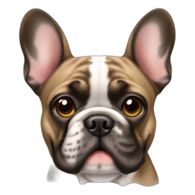 Brindle french bulldog sticker