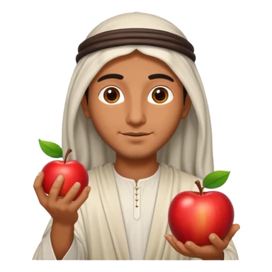 arab god with an apple sticker