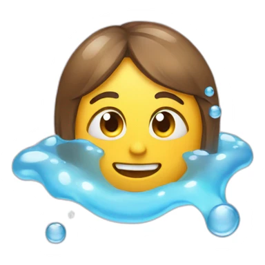 Emoji Con gotas de acido sticker