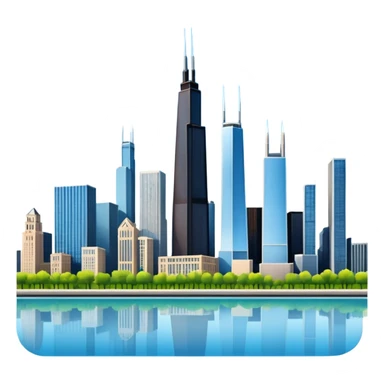 Chicago skyline  sticker