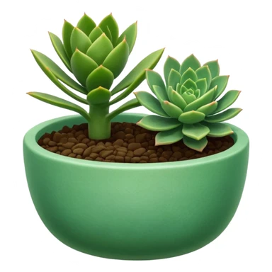 Succulent + ceramic bowl, Window Plant. sticker
