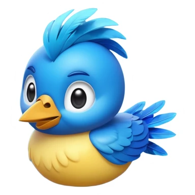 
3D emoji of a small bird, in Apple Memoji style. Soft studio lighting, glossy finish, black background, minimalistic and centered composition.
 sticker