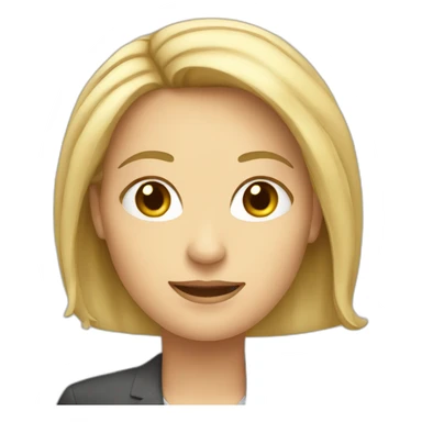 white female board member sticker