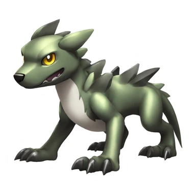 cute cool edgy shiny Digimon-Fakemon-animal full body sticker
