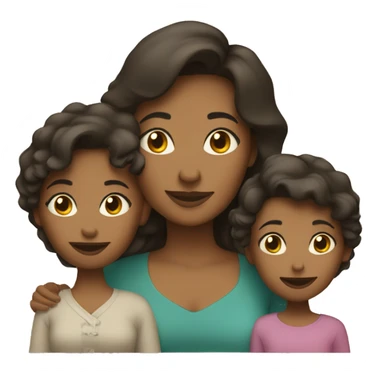 Mom and her 2 daughters  sticker