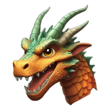 Tu m dragon qui marque un but au fot sticker