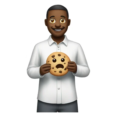 cookie eater like a smiley sticker