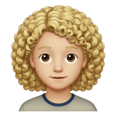 15 year old Walker scobell curly Blonde hair  short sticker