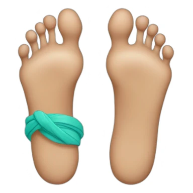 barefoot  with  infinity sticker