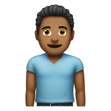 Man top with a shark bottom sticker