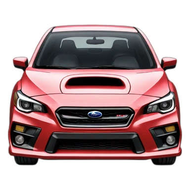 Subaru wrx hyperrealistic sticker