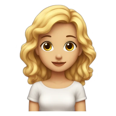 Being very very in love cute girl sticker