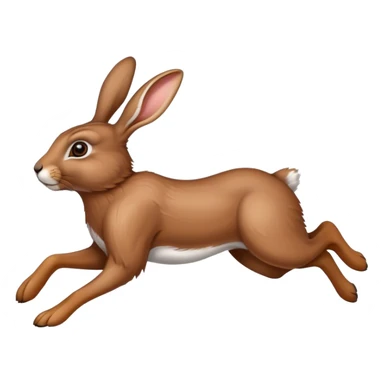 Running hare sticker