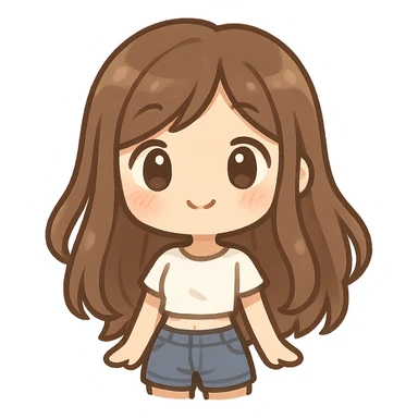 white-girl-with-long-brown-hair-wearing-crop-top sticker