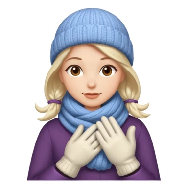 Émotif de femme en hiver  sticker