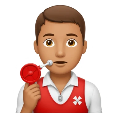 lifeguard with whistle sticker