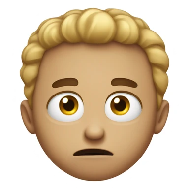 Over exaggerated scared faced sticker