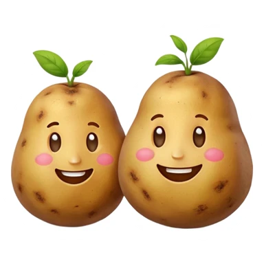 two happy potatoes sticker