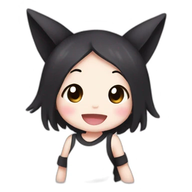 Cute kuromi getting exited  sticker
