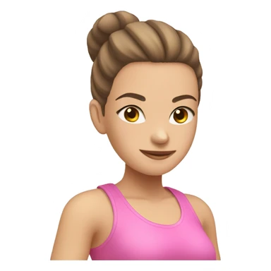 pilates girl in pink pilates asia sticker