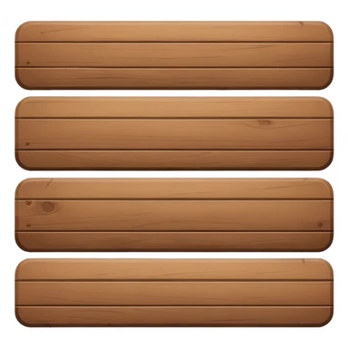 one cartoon like wood plank sticker