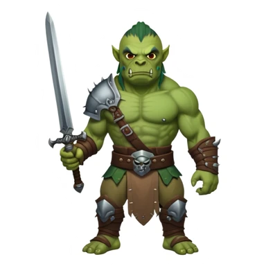 Orc with sword sticker