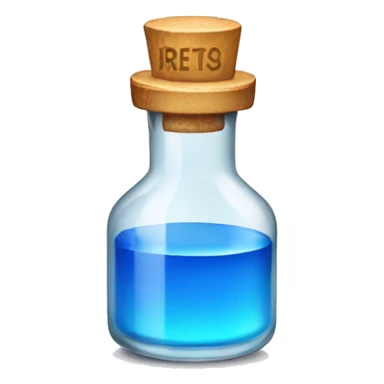 A vial of testosterone  sticker