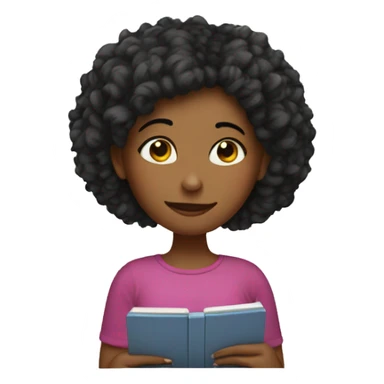 Girl with Ereader cozy sticker