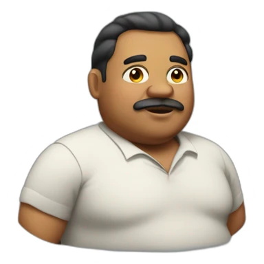 Fat cuba man sticker