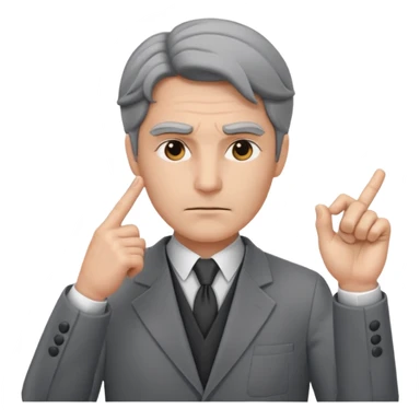 судья крутит пальцем у веска sticker