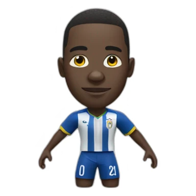 Vinicius realistic 3d football player sticker