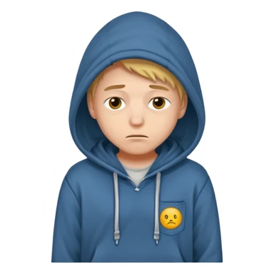 sad student with empty pockets sticker