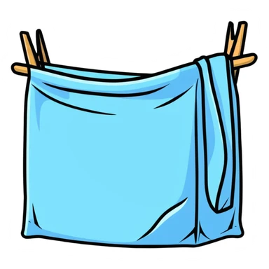 folding laundry neatly sticker