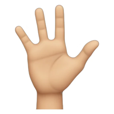 arm outstretched forward - stop sticker