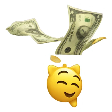 money falling sticker